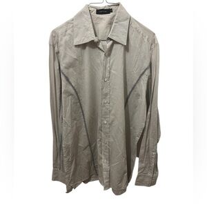 Men's Cortigiani 100% Cotton Button Down Shirt Size Large